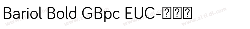 Bariol Bold GBpc EUC字体转换